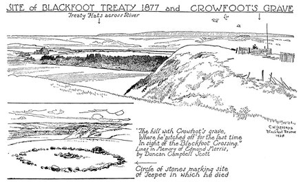 Site of Blackfoot Treaty, 1877, and Crowfoot's Grave
