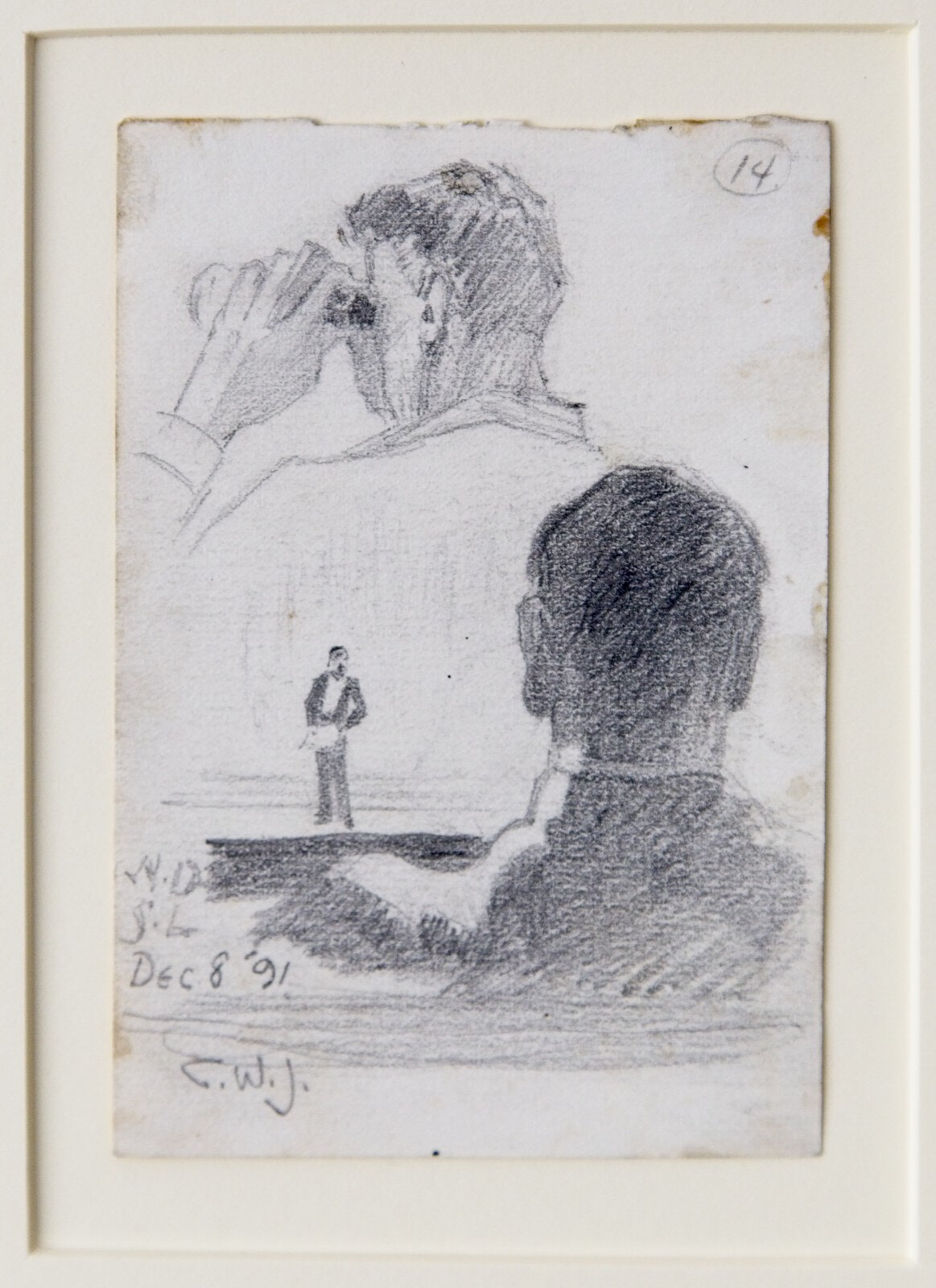 Studies of a Man in an Audience