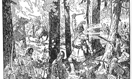 Tecumseh At The Battle Of The Thames, 1813