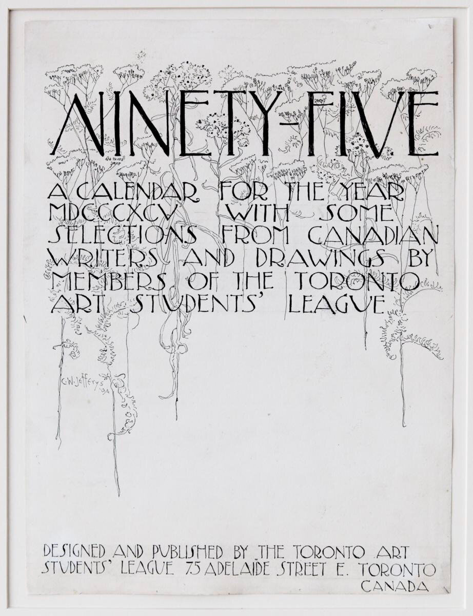 Title-page for the Toronto Art Students' League 1895 Calendar