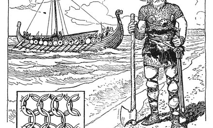 Viking Warrior and Vessel