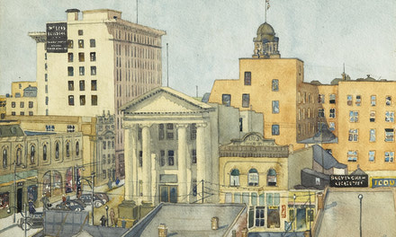 View of Jasper Avenue from MacDonald Hotel (Barbara Jefferys Allen)