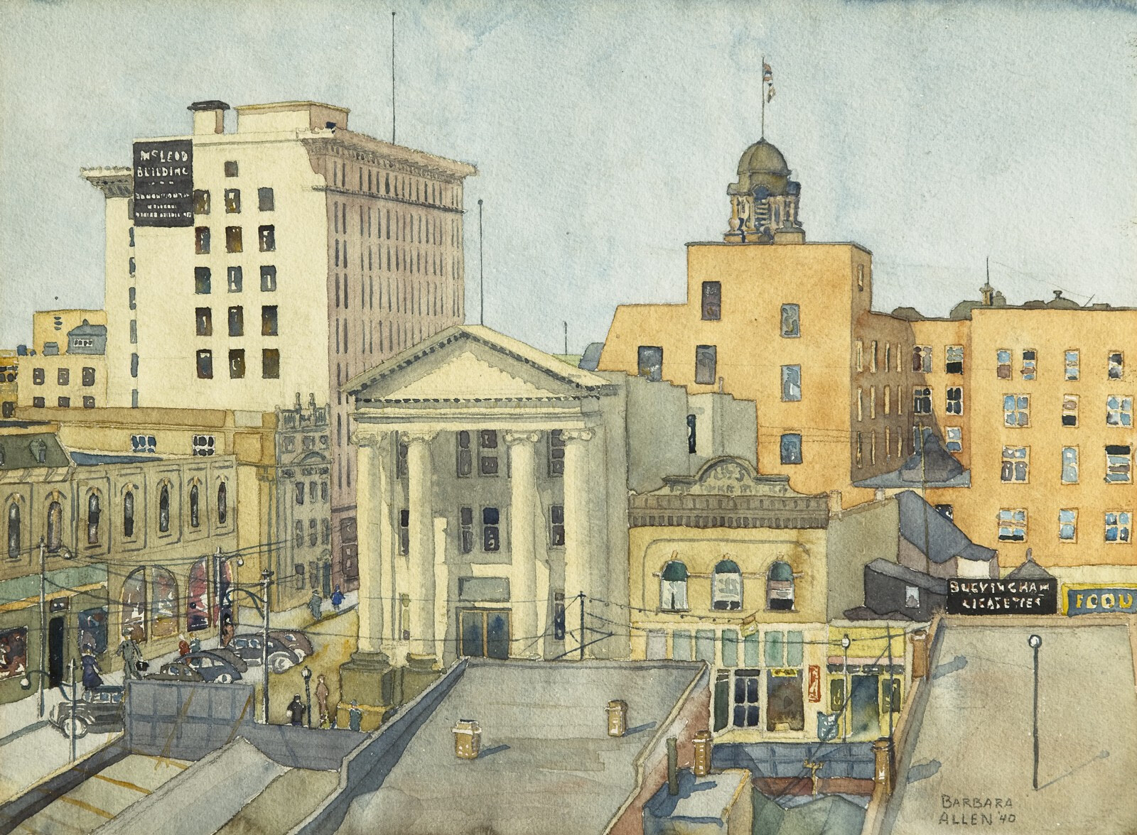 View of Jasper Avenue from MacDonald Hotel