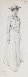 Woman in Hat, Standing
