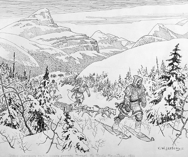  David Thompson in the Athabasca Pass, 1810