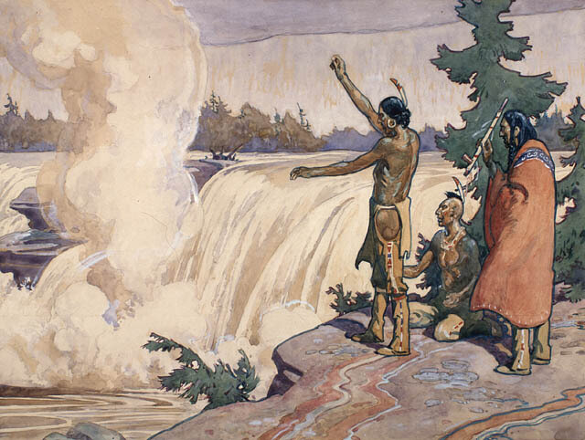 Indians Paying Homage to Spirit of the Chaudiere