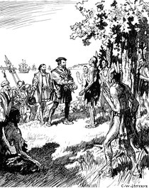 Cartier Meets the Indians of the St. Lawrence, 1535