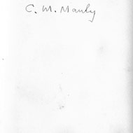 C.M. Manly (verso)