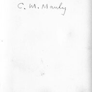 C.M. Manly (verso)