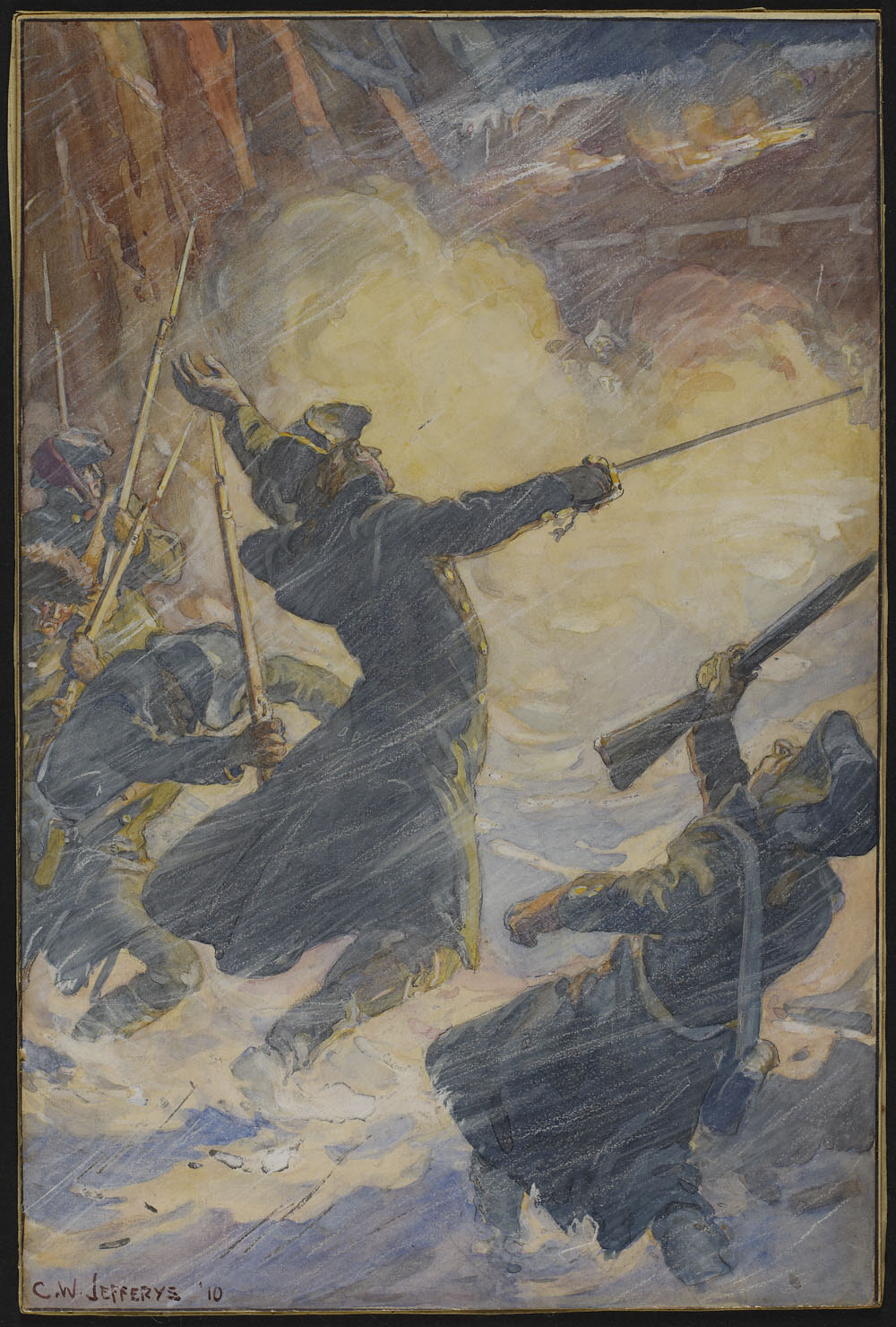 Death of Montgomery at Quebec, 1776.