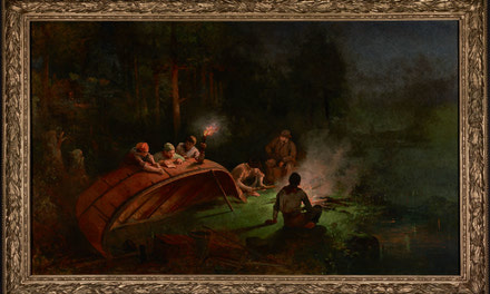 Repairing Birchbark Canoe