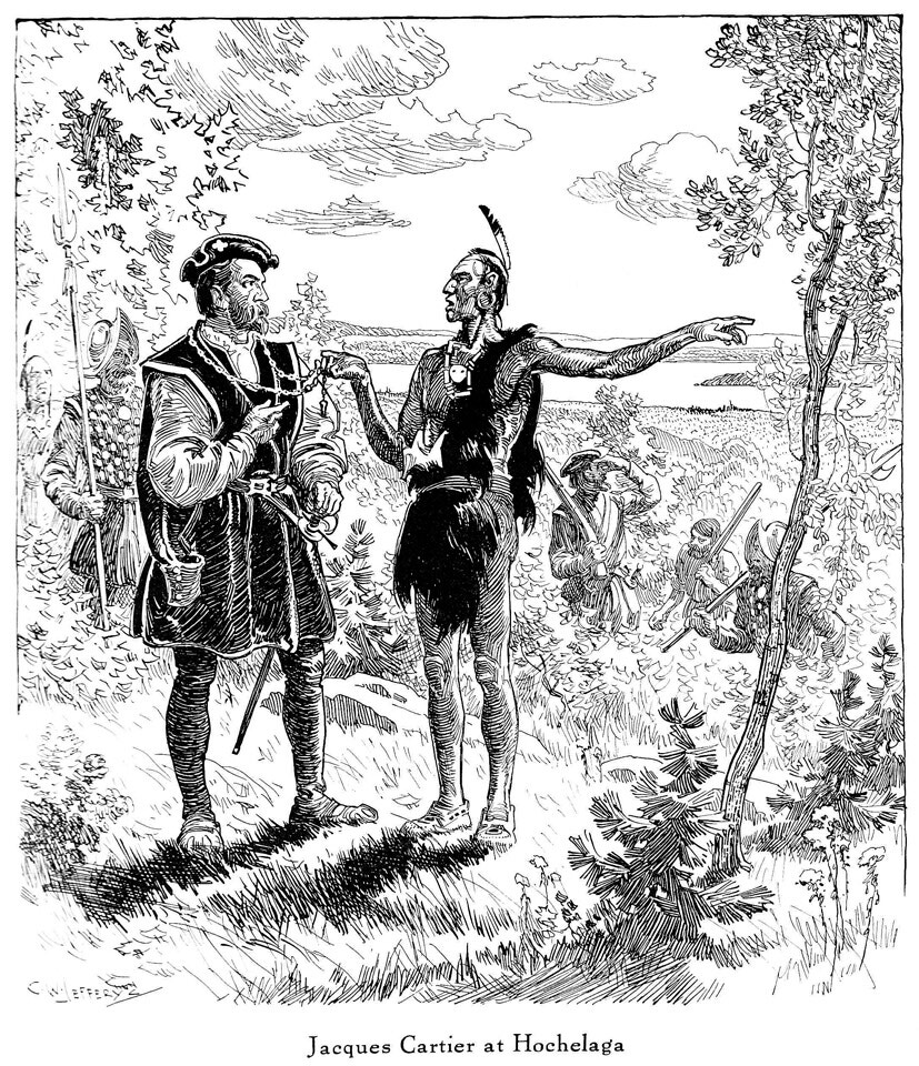 Jacques Cartier at Hochelaga