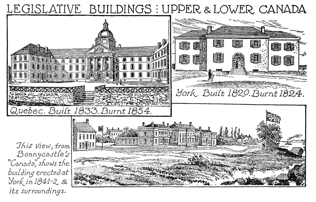Legislative Buildings, Upper and Lower Canada