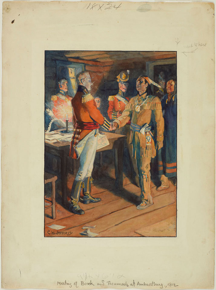 Meeting of Brock and Tecumseh, 1812