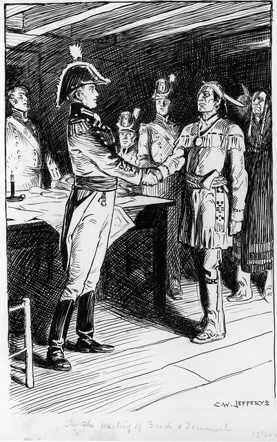 Meeting of Brock and Tecumseh