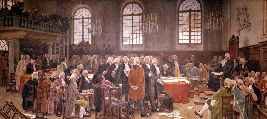 The first meeting of the Legislative Assembly of Lower Canada