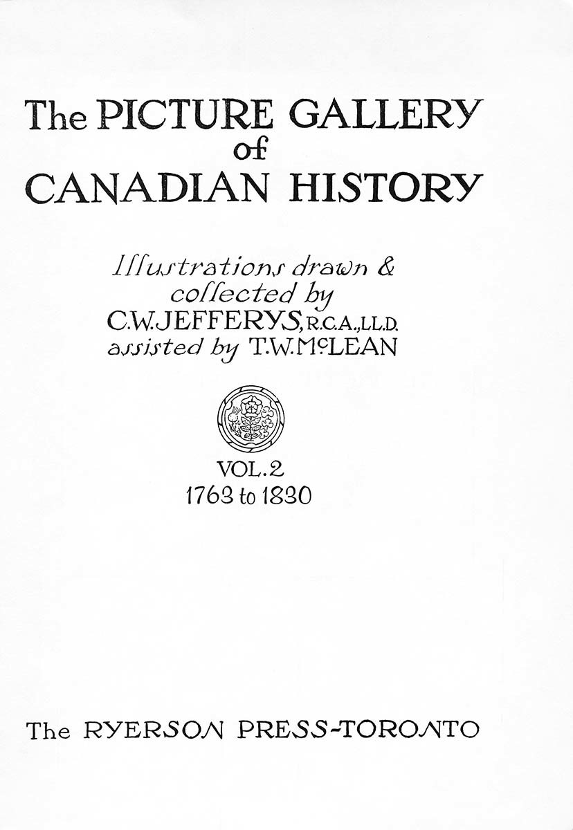 The Picture Gallery of Canadian History (Vol II)