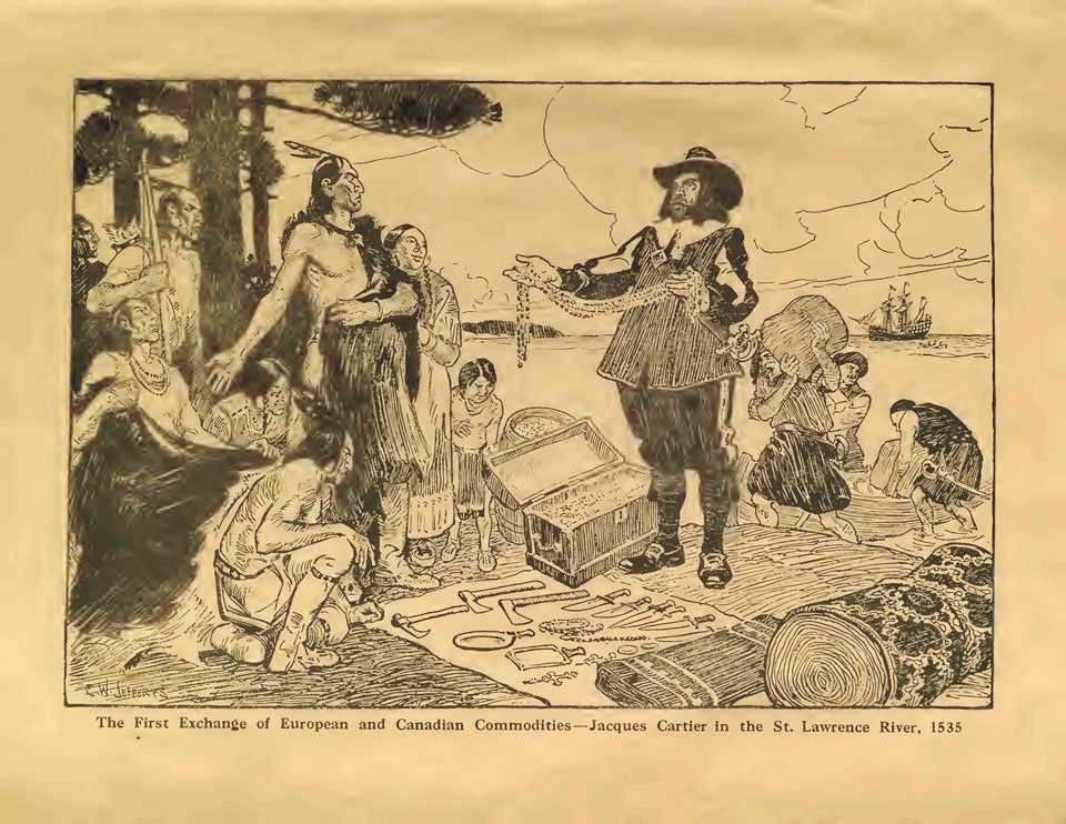Champlain Trading with the Indians