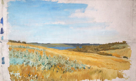 Untitled [Sketch for Western Sunlight, Last Mountain Lake] 1911