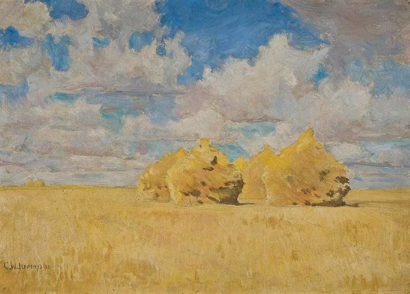 Wheat Stacks on the Prairies 1910
